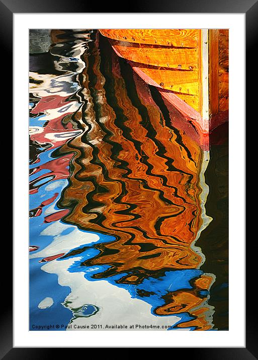 Wooden Reflections III Framed Mounted Print by Paul Causie