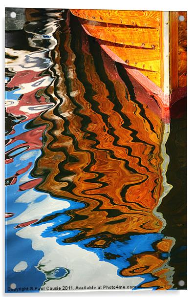 Wooden Reflections III Acrylic by Paul Causie