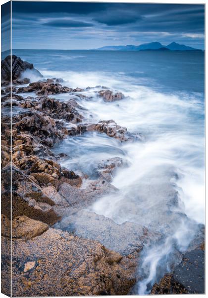 Ardnamurchan Point - towards the Isle of Muck and Rum Canvas Print by John Frid