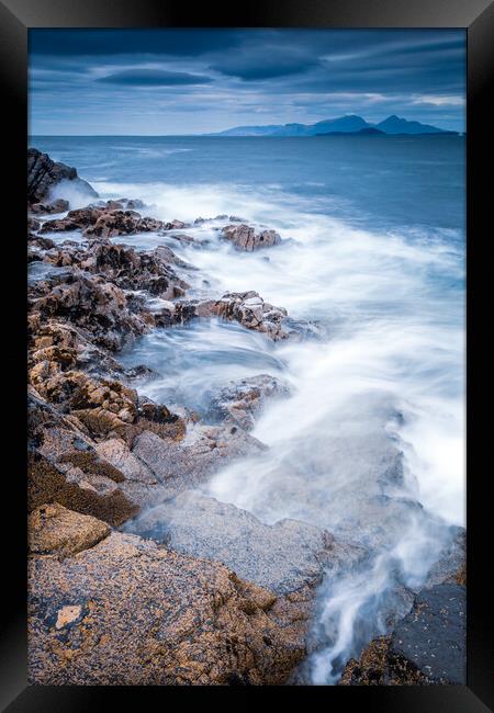 Ardnamurchan Point - towards the Isle of Muck and Rum Framed Print by John Frid