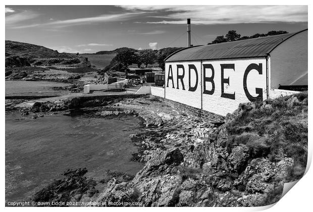 Ardbeg, Isle of Islay Print by Gavin Liddle