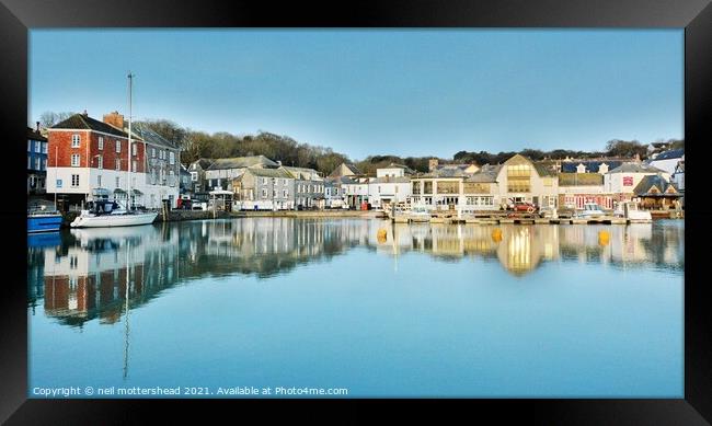 Padstow Blues. Framed Print by Neil Mottershead