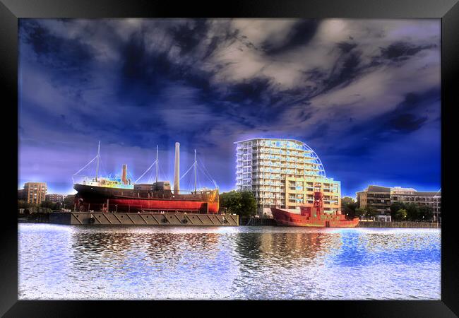 Royal Victoria Docks Framed Print by Alessandro Ricardo Uva