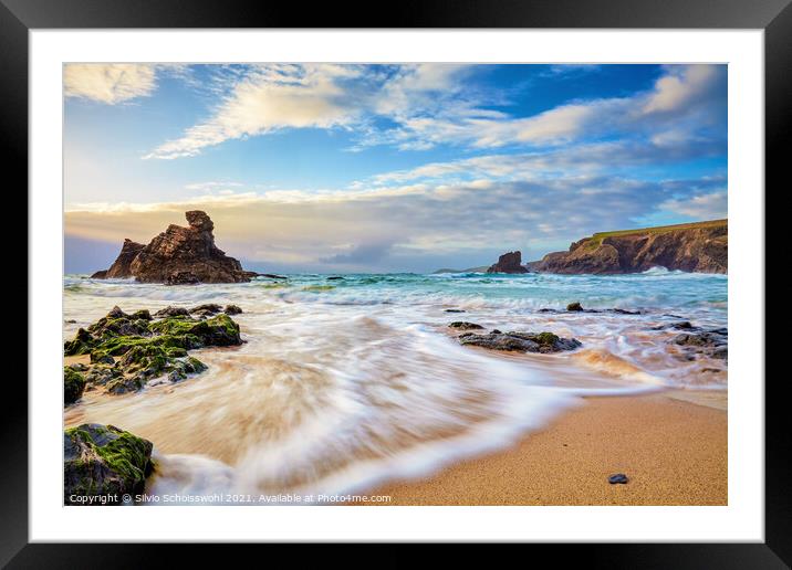 incoming tide Framed Mounted Print by Silvio Schoisswohl