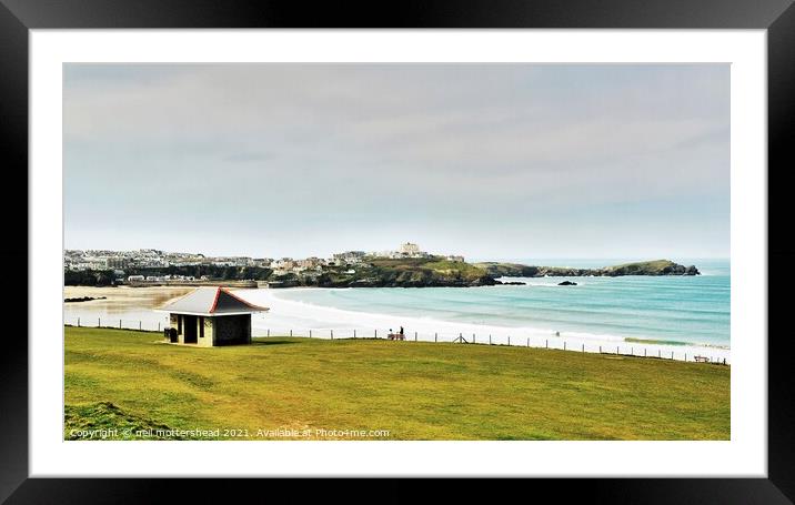 Newquay, Cornwall. Framed Mounted Print by Neil Mottershead