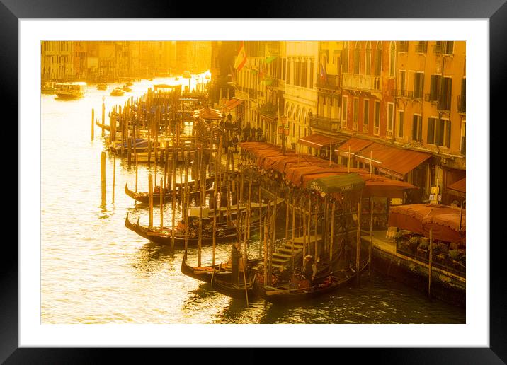High Noon On The Grand Canal Framed Mounted Print by Chris Lord