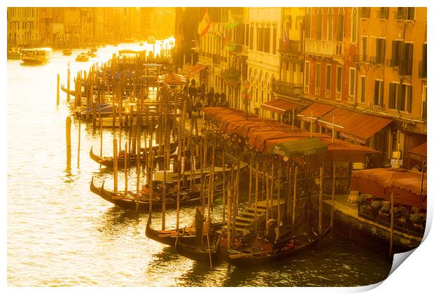 High Noon On The Grand Canal Print by Chris Lord