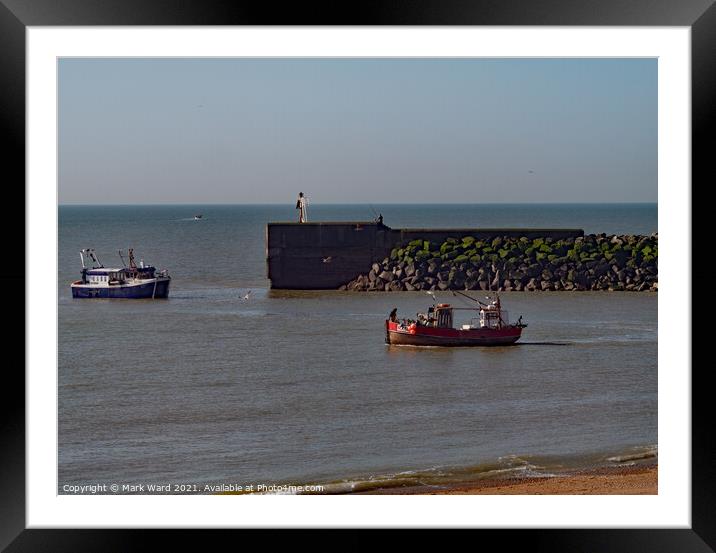 A Fine Morning for Hastings Fleet. Framed Mounted Print by Mark Ward