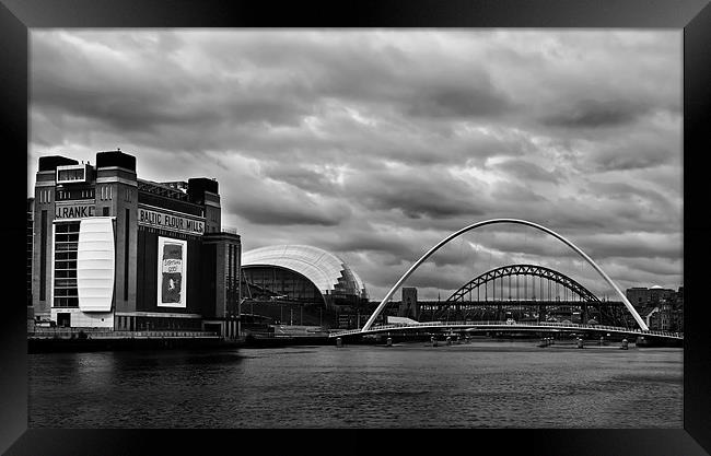 Overcast Quayside Framed Print by Kevin Tate