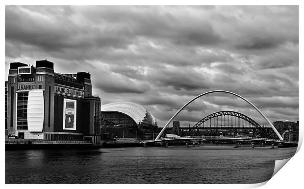 Overcast Quayside Print by Kevin Tate