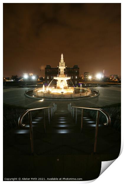Doulton Fountain  Print by Alister Firth Photography