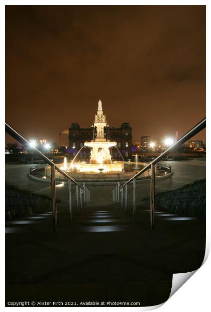 Doulton Fountain Print by Alister Firth Photography