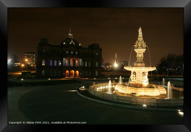 Doulton Fountain & Peoples Palace Framed Print by Alister Firth Photography