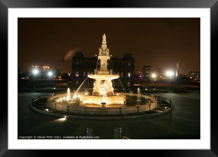 Doulton Fountain Framed Mounted Print by Alister Firth Photography
