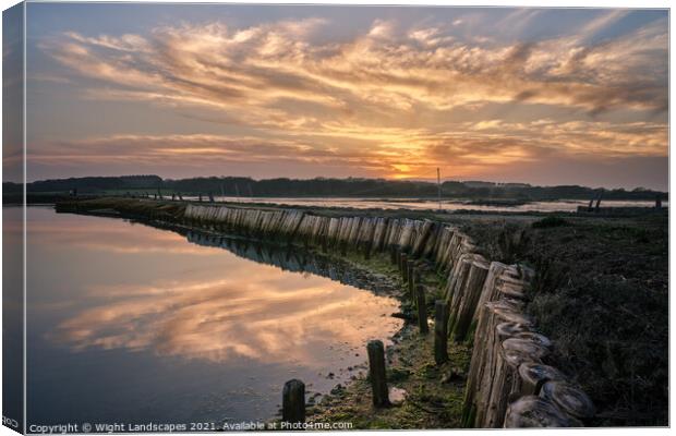 Newtown Isle Of Wight Canvas Print by Wight Landscapes