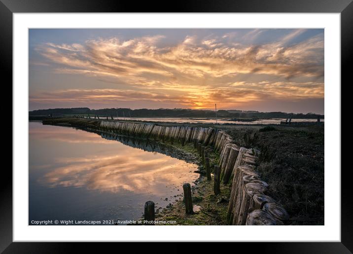 Newtown Isle Of Wight Framed Mounted Print by Wight Landscapes