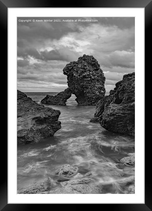 Shot rock Framed Mounted Print by Kevin Winter