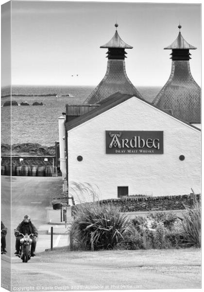 Ardberg Distillery, Islay, Scotland Canvas Print by Kasia Design