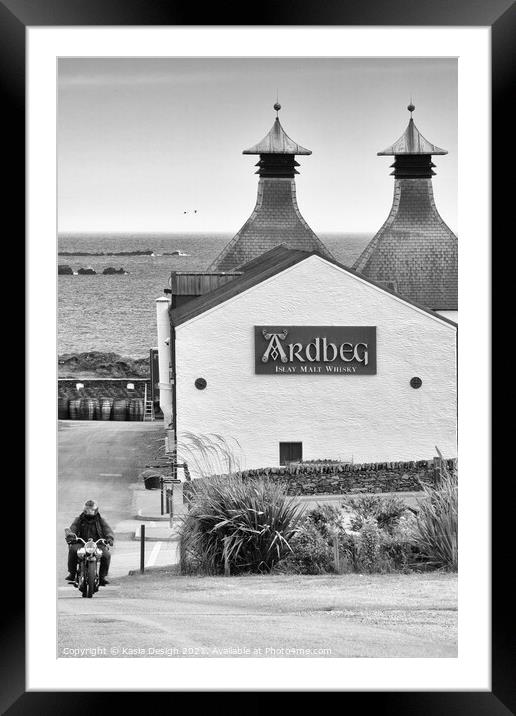 Ardberg Distillery, Islay, Scotland Framed Mounted Print by Kasia Design