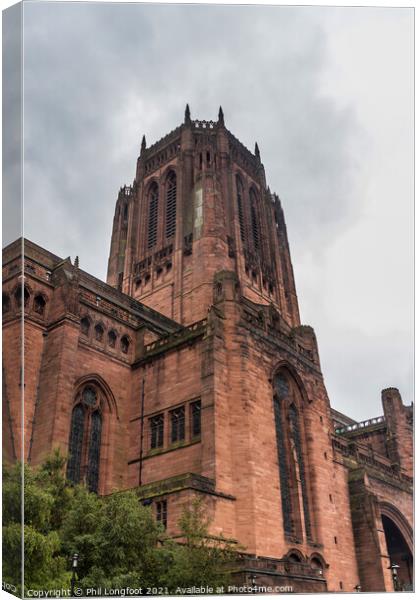 Liverpool Anglican Cathedral  Canvas Print by Phil Longfoot