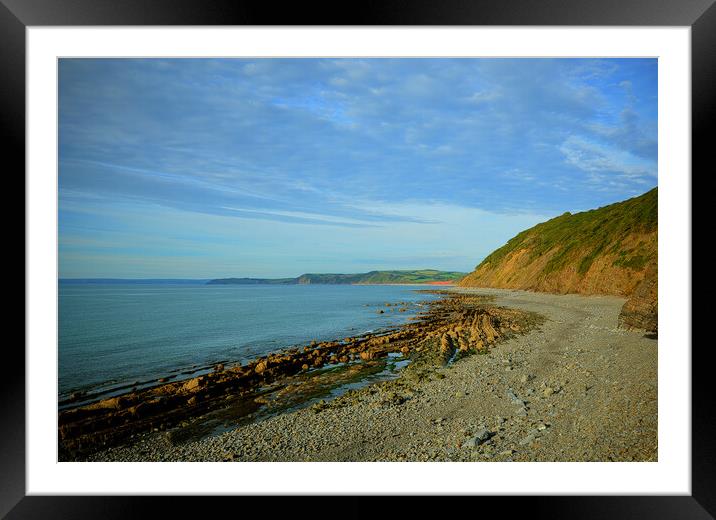 Bucks Mills Beach in North Devon Framed Mounted Print by graham young