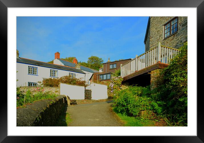 Bucks Mills Village, North Devon Framed Mounted Print by graham young