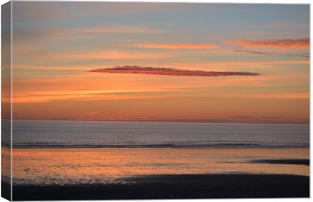 Majestic Sunset over Bristol Channel Canvas Print by graham young