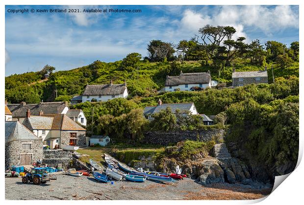 cadgwith cove cornwall Print by Kevin Britland