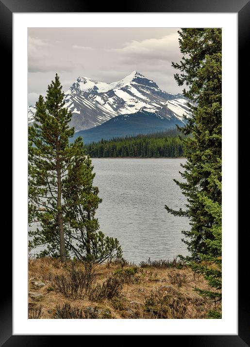 Maligne Lake, Canada Framed Mounted Print by Mark Llewellyn