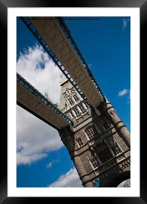 Tower Bridge 2 Framed Mounted Print by Dawn O'Connor