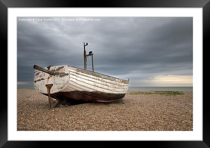 Two Belles, Aldeburgh Beach, Suffolk Framed Mounted Print by Dave Turner