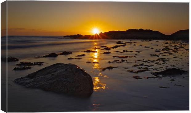 Church Bay Sunset Canvas Print by R K Photography