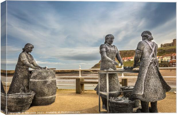 Herring Girls Canvas Print by kevin cook