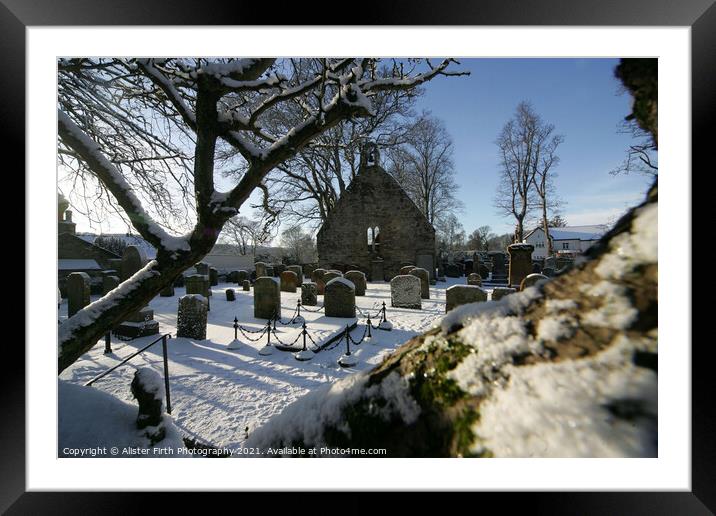 Winter Auld Kirk  Framed Mounted Print by Alister Firth Photography