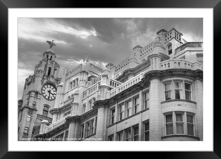 Old buildings of Liverpool  Framed Mounted Print by Phil Longfoot