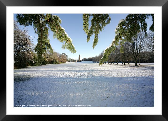 Eglington Park & Castle Framed Mounted Print by Alister Firth Photography