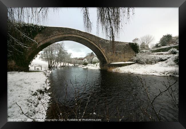 Brig O Doon in the winter Framed Print by Alister Firth Photography