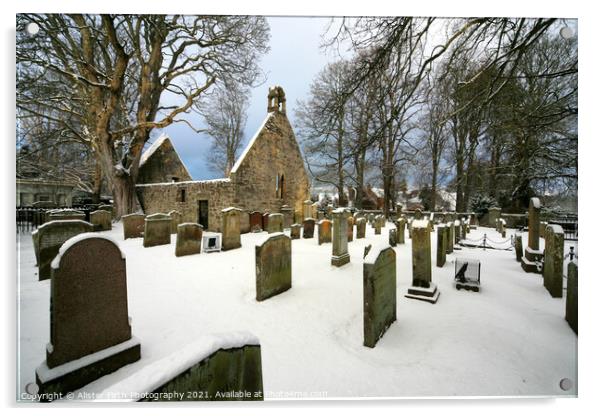 Alloway Auld Kirk Acrylic by Alister Firth Photography