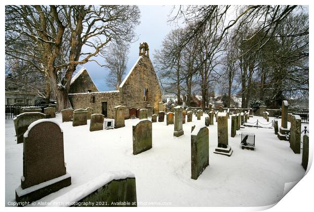 Alloway Auld Kirk Print by Alister Firth Photography