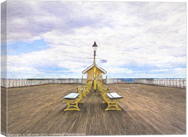 The Pier At Penarth Canvas Print by Ian Lewis