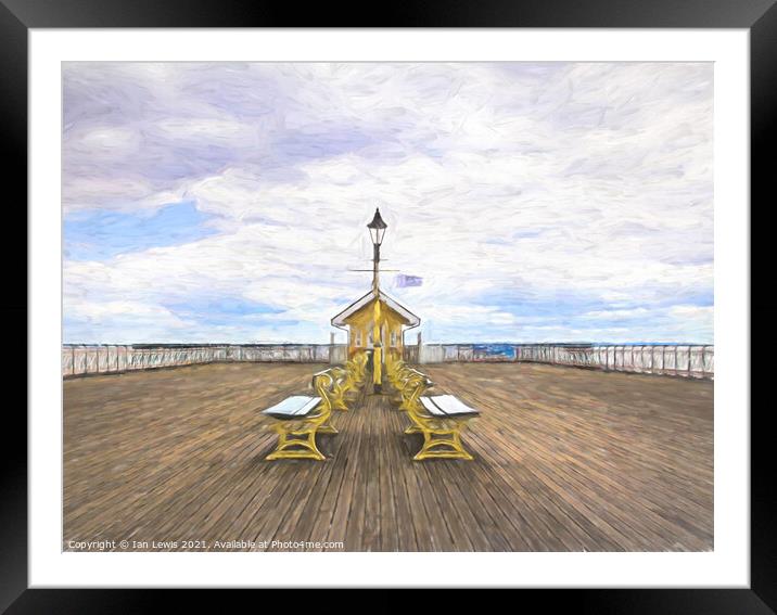 The Pier At Penarth Framed Mounted Print by Ian Lewis