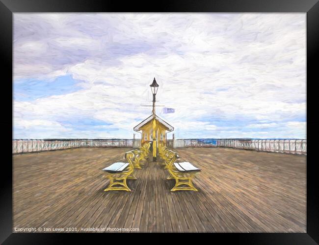 The Pier At Penarth Framed Print by Ian Lewis