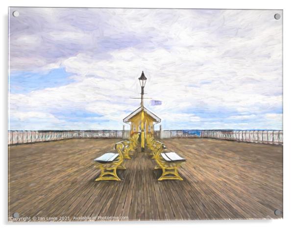The Pier At Penarth Acrylic by Ian Lewis
