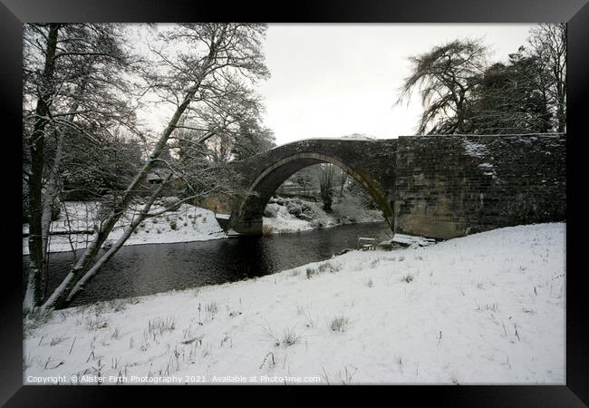 Brig o Doon Winter Framed Print by Alister Firth Photography