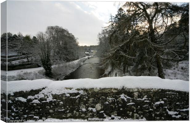 The River Doon, Alloway Canvas Print by Alister Firth Photography