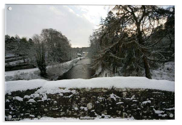 The River Doon, Alloway Acrylic by Alister Firth Photography