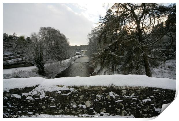 The River Doon, Alloway Print by Alister Firth Photography
