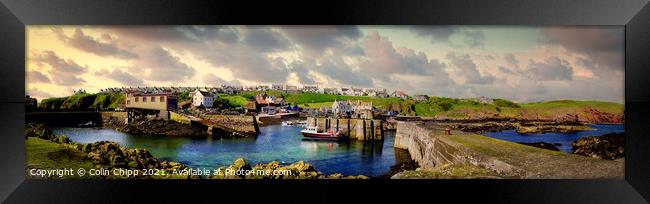 St. Abbs panorama Framed Print by Colin Chipp