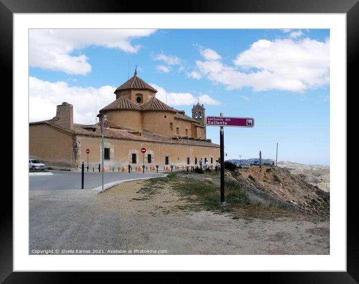 Sanctuary of Saliente, near Albox, Spain Framed Mounted Print by Sheila Eames