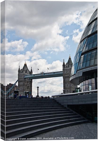 City Hall, The GLA Building Canvas Print by Dawn O'Connor